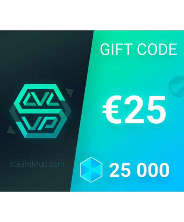 SteamlvlUP €25 Gift Code Key GLOBAL